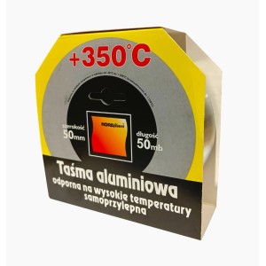 Nordflam Taśma izolacyjna aluminiowa 350°C 50mb 50mm