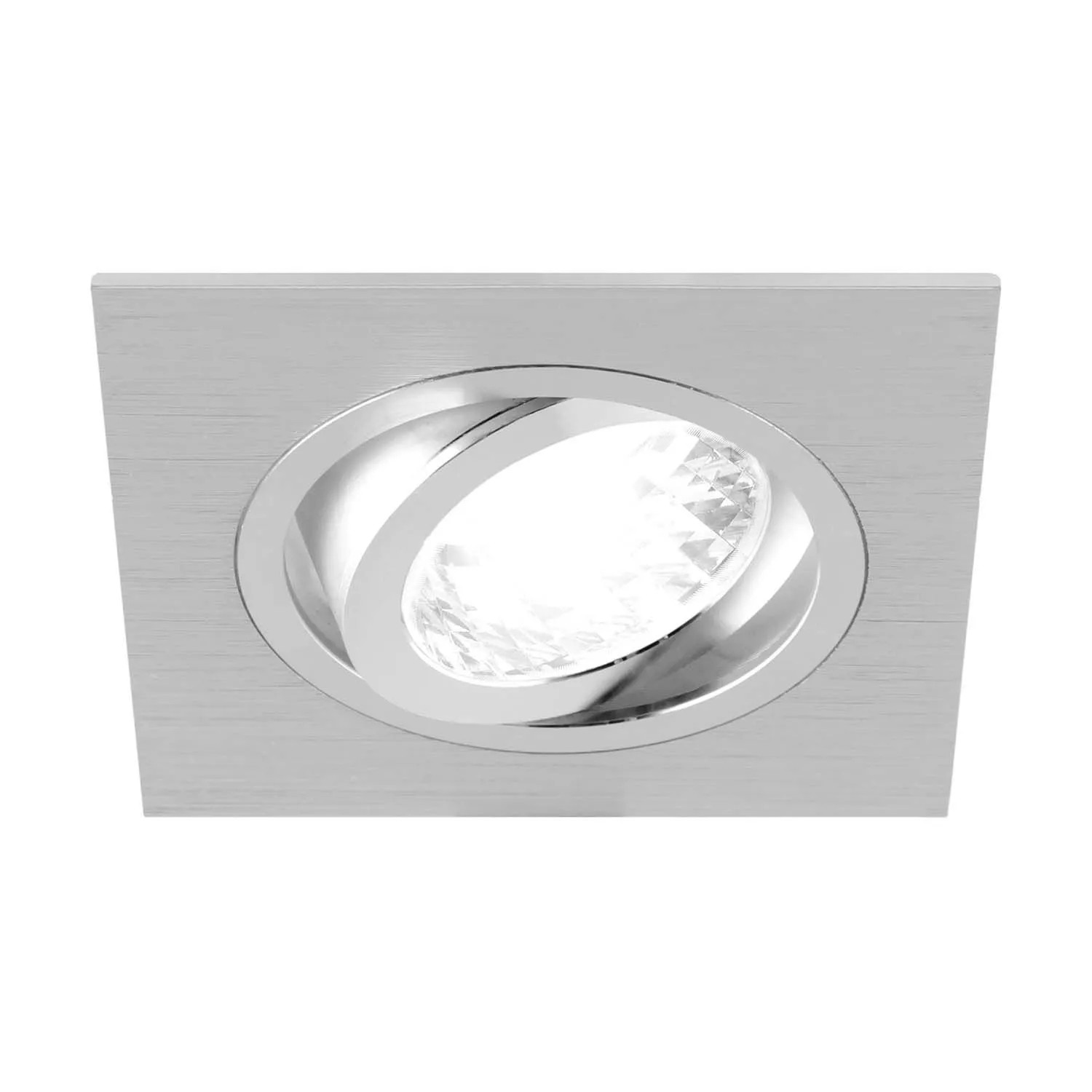 Struhm Lampa podtynkowa ALUM D 1xGU10 50W 9,3x9,3cm srebrna