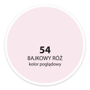 Próbka koloru farby do ścian 'Bajkowy Róż' (Bajkowy Róż), numer koloru 54.