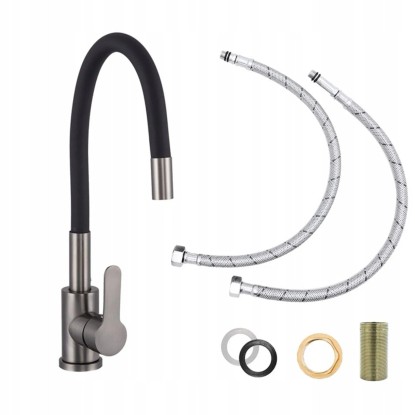 Granitan Bateria kuchenna elastyczna Grado gun grey