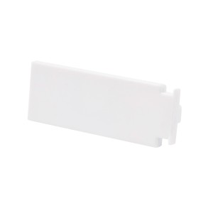 Gardinia zakończenie, 2 szt., do szyny pojedynczej GE1, białe.