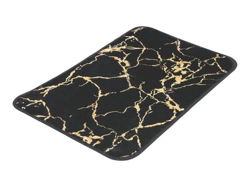Baliv Dywanik łazienkowy Gold foil 40x60cm czarny