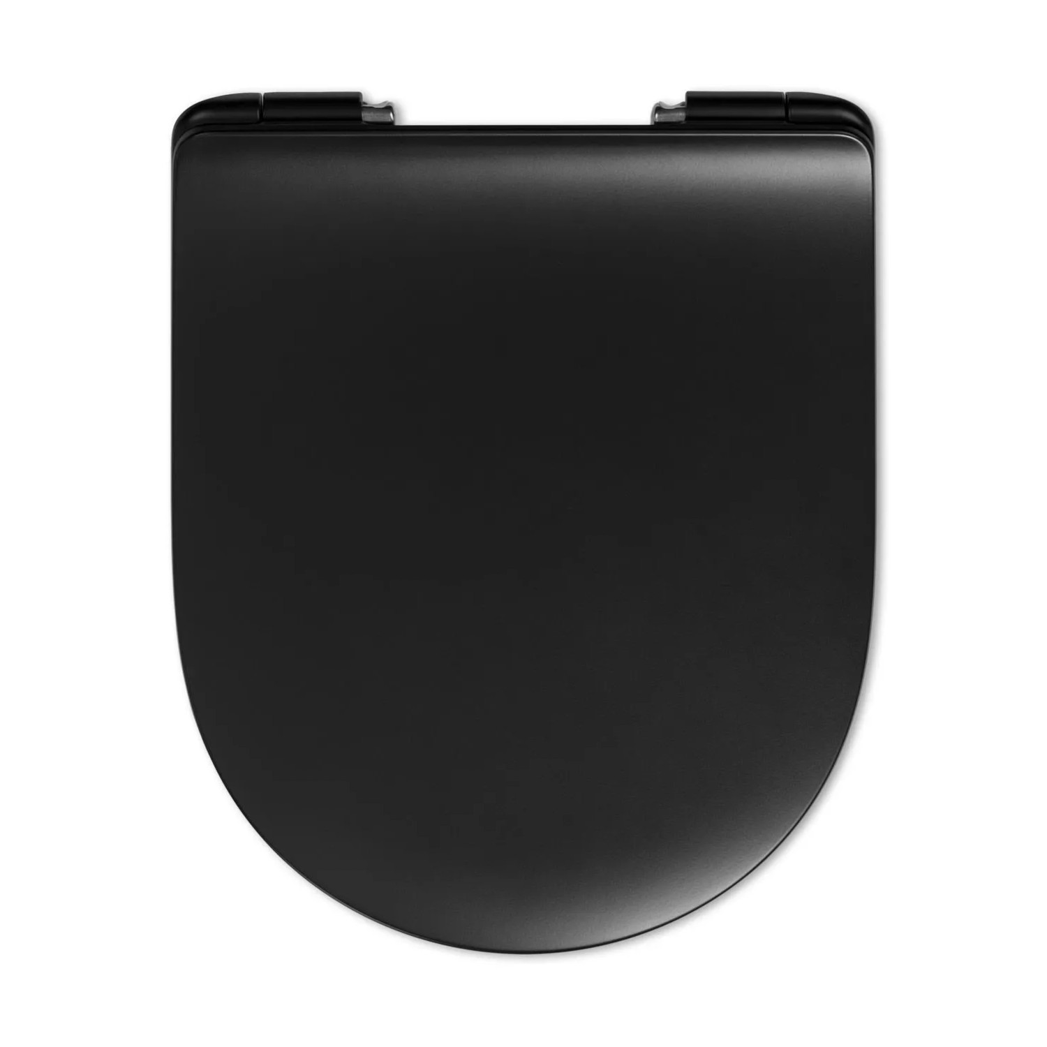 Deska WC Nyx Slim czarna mat wolnoopadająca 45x37x5,7