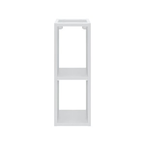 t.b.t. zestaw mebli łazienkowych: Biała półka z dwoma przegródkami.