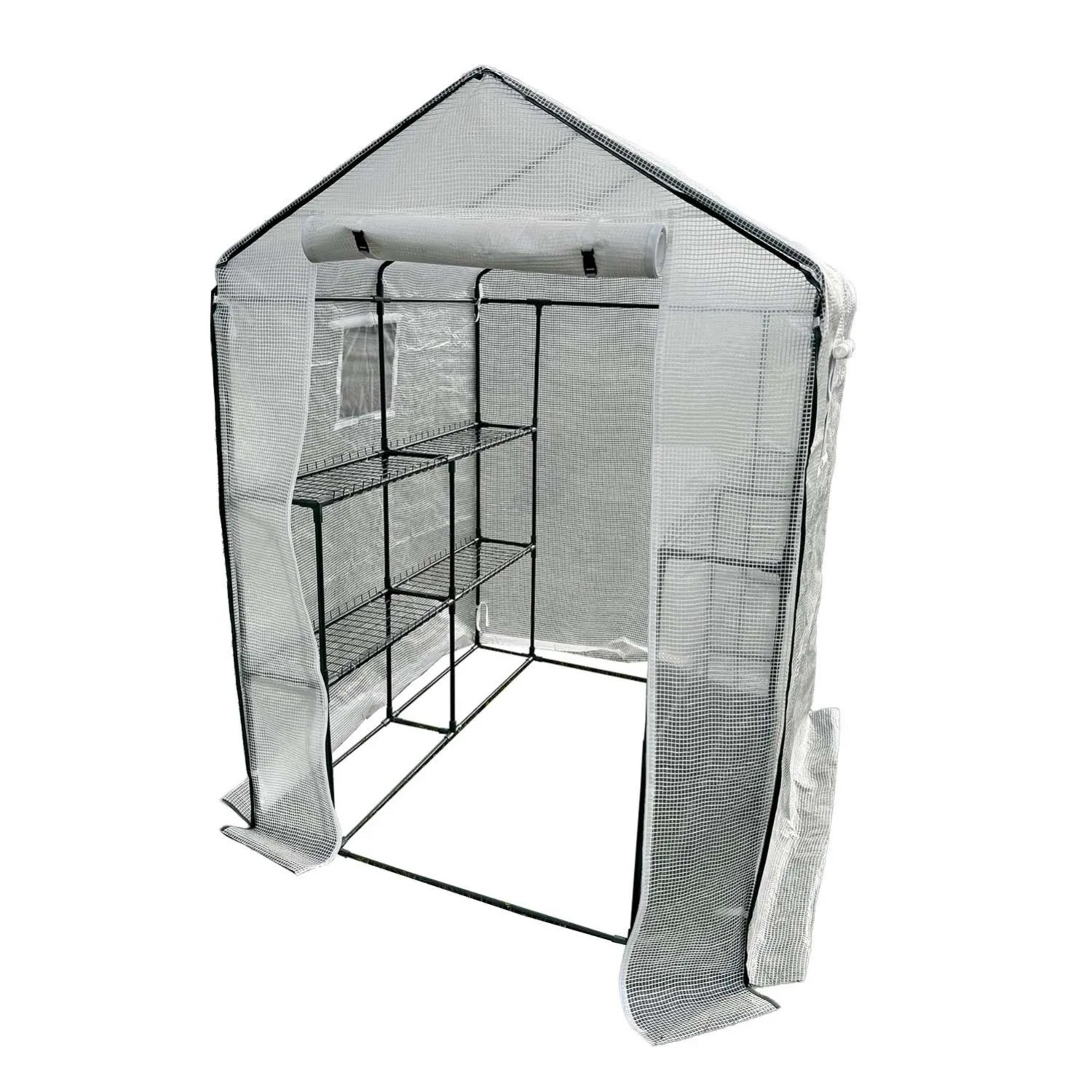 4IQ Mini tunel z półkami biały 140 x 140 cm, wys. 200 cm