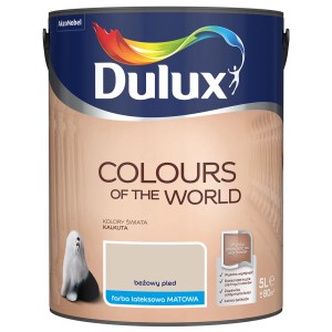 Dulux Colours of the World Kalkuta, beżowa farba do ścian w 5L wiadrze.