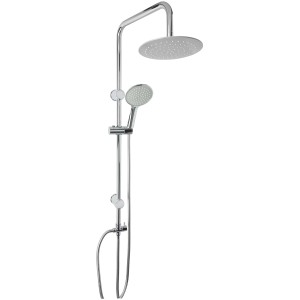 t.b.t. Kolumna prysznicowa z deszczownicą i słuchawką, chromowana.