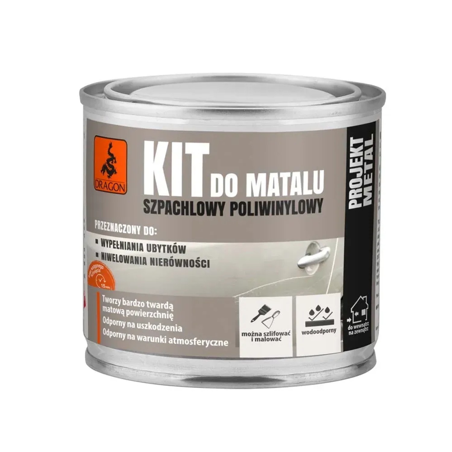 Dragon Kit szpachlowy do metalu 250 g