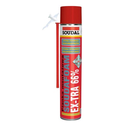 Soudal Pianka montażowa wężykowa Soudafoam EX-TRA 66 750 ml