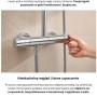 System prysznicowy Grohe Vitalio Start 210 z baterią termostatyczną, chromowane wykończenie.