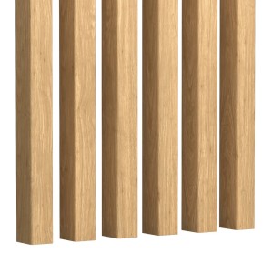 Drewniane panele ścienne o wyglądzie naturalnego drewna.