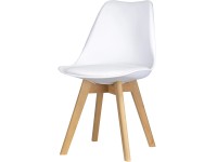 Krzesło do jadalni Sara ekoskóra białe