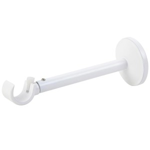 Biały wspornik ścienny do karnisza.