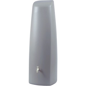 Garantia Elegance naścienny zbiornik na deszczówkę, 400 l, kamienny szary z kranem.