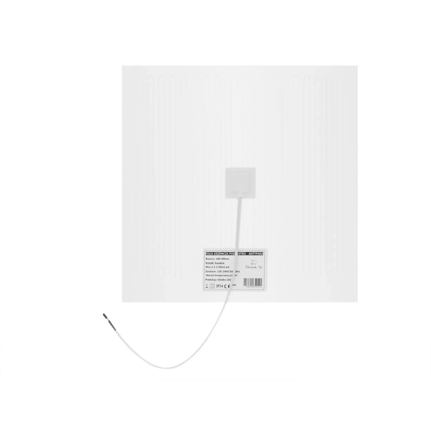 Mission Air Mata grzewcza pod lustro 30x30cm