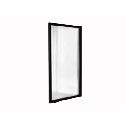 Front kuchenny BRW 40 cm czarny szkło Flutes