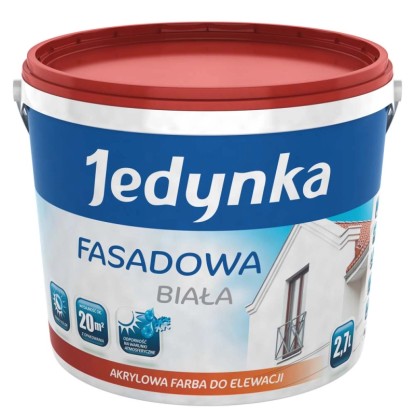 Farba fasadowa akrylowa Jedynka baza 2,7L