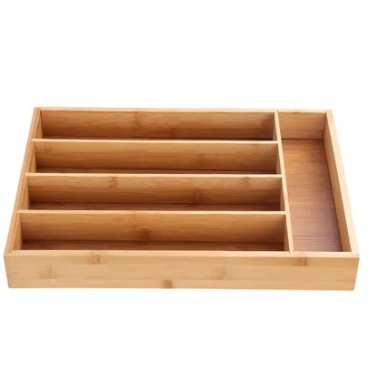 Wkład do szuflad bambusowy 27 cm 5 komór