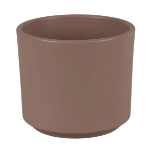 Doniczka t.b.t. w kolorze brązowym do roślin domowych i ogrodowych.