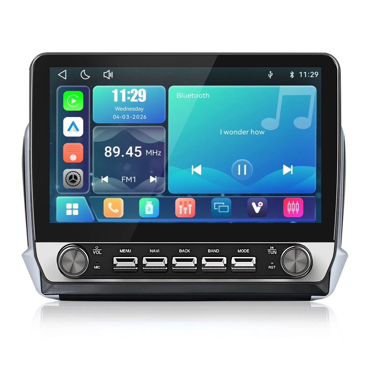 Junsun Radio Samochodowe Do Peugeot 2008 2013-2017 Linux Mit Tasten + Drehknopf