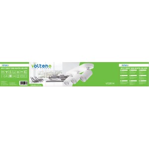 Volteno Listwa Spot BEST 3xGU10 max. 9W LED biało-srebrna