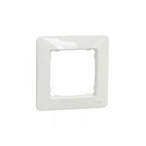 Biała ramka t.b.t. do włączników i gniazdek.