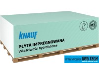 Knauf Płyta gipsowo-kartonowa impregnowana 12,5 x 1200 x 2600 mm GKBI