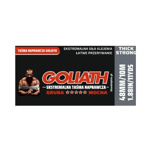 Taśma klejąca Goliath, bardzo mocna i gruba, 48mm x 10m.