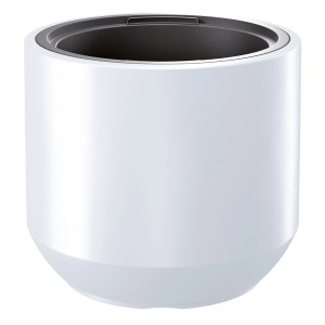 Biała doniczka z kategorii Doniczki na kwiaty.