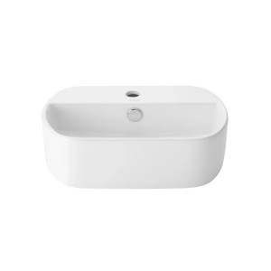 Umywalka ścienna Batumi biały połysk 45x30x13