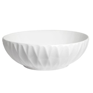 Umywalka nablatowa KR33 biała dekor 14x40x40