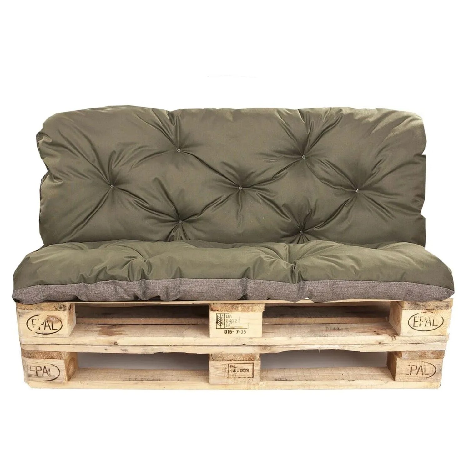 Setgarden Enkel Poduszka na palety 120x60 + 120x40 cm Zielona_2