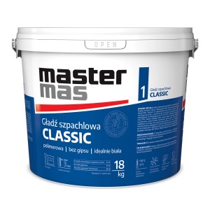 Wiadro z gładzią szpachlową Master Mas Classic, 18 kg, do wnętrz.