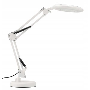 DPM Lampka biurkowa LED z lupą 8W 2700-6000K 450lm biała