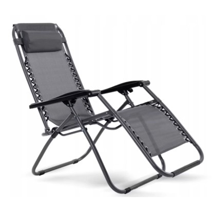 Leżak ogrodowy COMFORT ciemnoszary