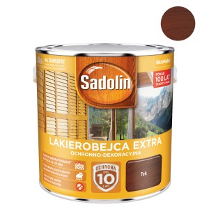 Sadolin Lakierobejca Extra Tek, puszka. Ochrona drewna na zewnątrz, do 10 lat.