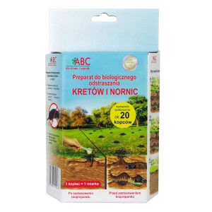 Opakowanie produktu biologicznego t.b.t. do odstraszania kretów i nornic.