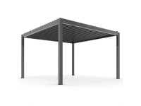 Pergola LUXE LED z dachem elektrycznym antracyt - 4 x 4 m