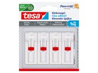 Tesa Gwóźdź regulowany samoprzylepny tapeta tynk 4 szt.