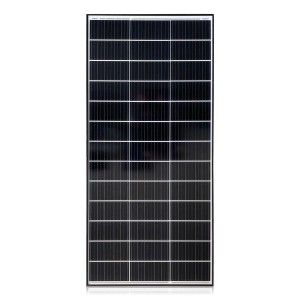 Czarny panel słoneczny t.b.t. do fotowoltaiki z drobną siatką.