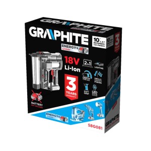 GRAPHITE Zszywacz akumulatorowy 2w1 Energy+ 18V