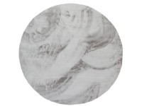 Indavo Dywan RABBIT-FUR koło średnica 100 cm jasny szary