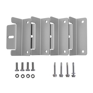 t.b.t. do systemów fotowoltaicznych: wsporniki montażowe, śruby i nakrętki w zestawie.