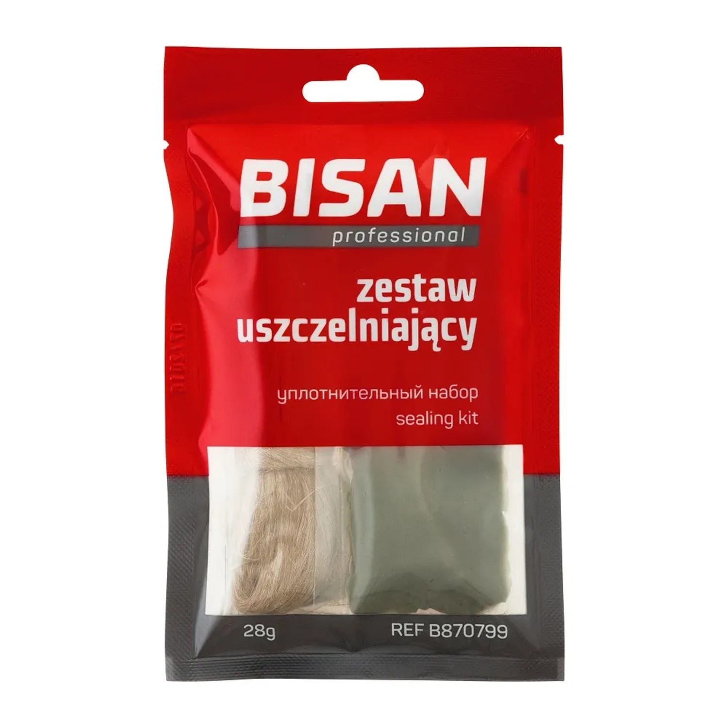 Bisan Zestaw uszczelniający pasta + pakuły 28 g