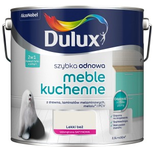 Dulux farba do kuchni, jasny beż, do mebli i renowacji kuchni.