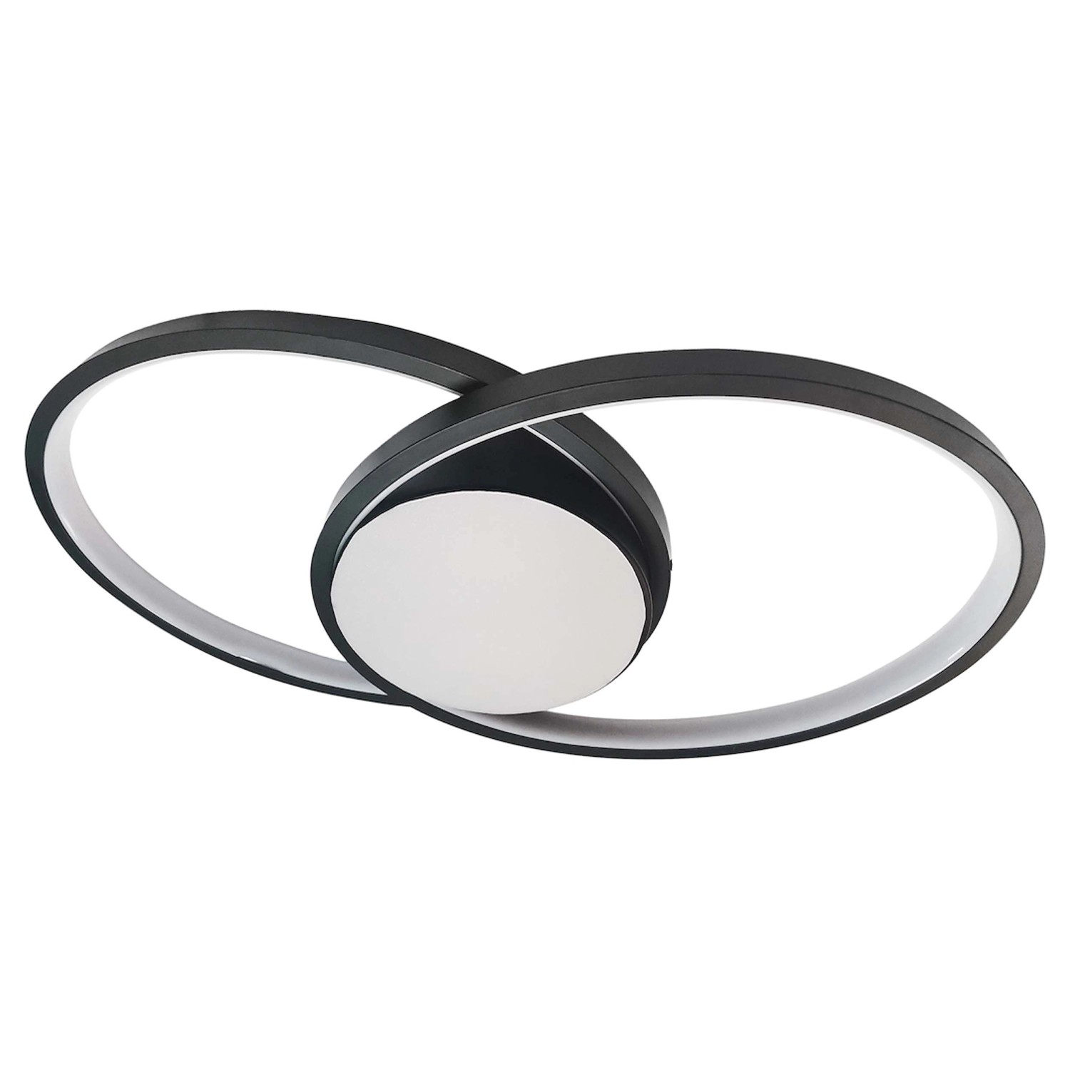 MiLAGRO Lampa sufitowa LED FOCUS 40W 4000K 2400lm 50x50 cm czarna