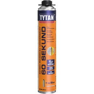 Tytan 60 sekund, uniwersalny pianoklej montażowy do szybkiego klejenia.