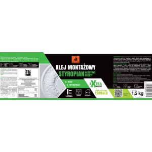 Dragon Klej montażowy do styropianu, kasetonów i rozet 1,5 kg