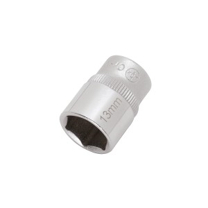 Nasadka LUX, sześciokątna, 13 mm, napęd 6,3 mm (1/4), chromowana.