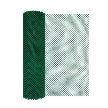 Siatka plastikowa 550g/m2 ocz. 7 x 7 mm, zielona - 0,4 x 10 m